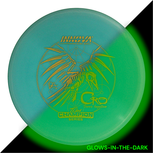 Cro Proto Glow Star (Dennis Augustsson 2024 Tour Series) Consistent flights, Placement , and Spike Hyzers Impact Resistant	Durable Fade	Slick Finish	High Flexibility	Weather Resistant	Fade Hold Innova Disc Golf Cro Midrange		High durability	Stable flight path		Resistant to scratches	Ideal for advanced players

