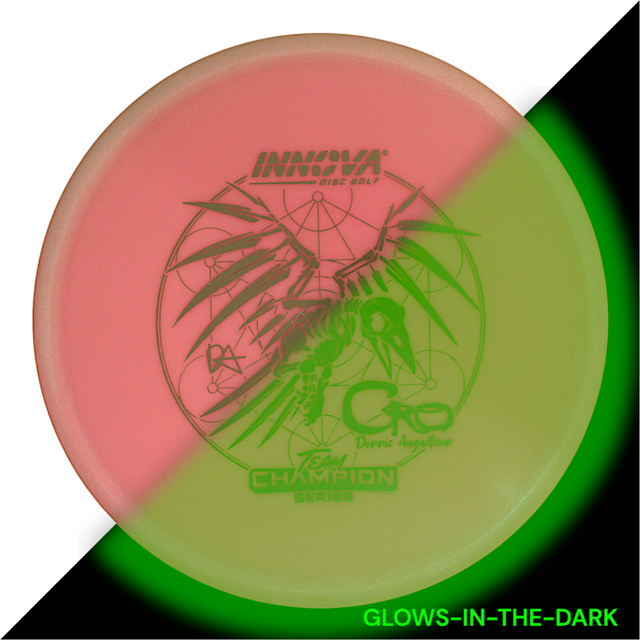 Cro Proto Glow Star (Dennis Augustsson 2024 Tour Series) Consistent flights, Placement , and Spike Hyzers Impact Resistant	Durable Fade	Slick Finish	High Flexibility	Weather Resistant	Fade Hold
