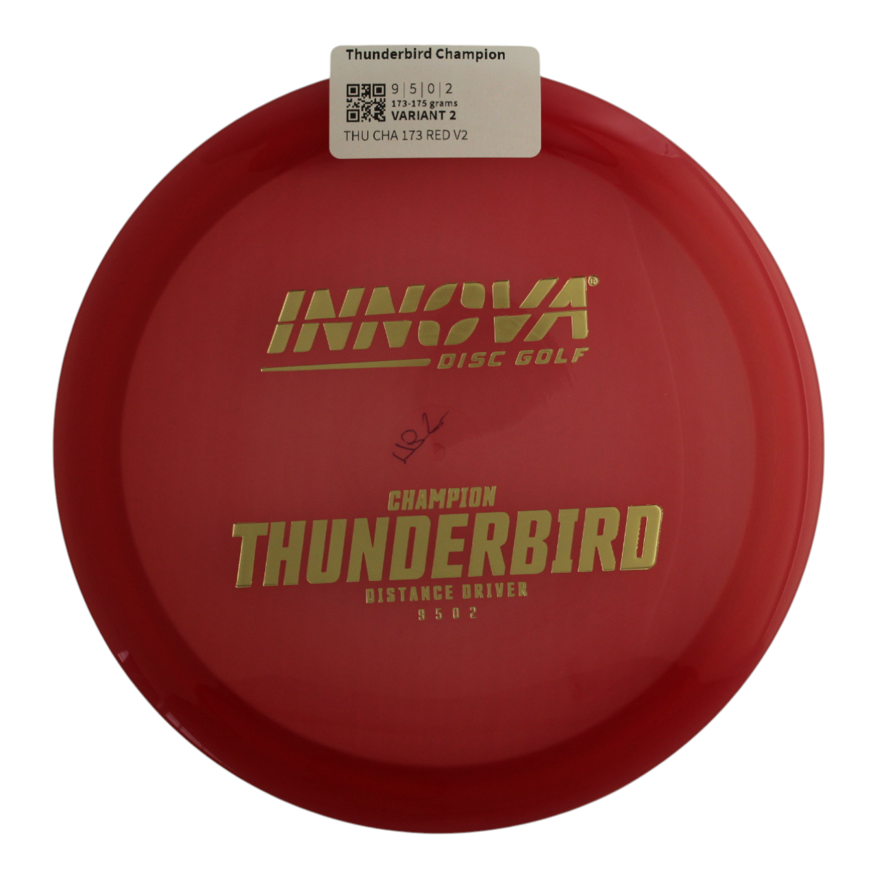 innova Disc Golf Canada Champion Thunderbird 	Impact Resistant	Premium Grip	Reliable Control	Fade Hold overstable No turn good glide
