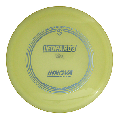 Innova Disc Golf Canada  Glow Leopard3  Fairway Driver	Excellent grip	Lightweight options available	Great durability	Good for beginners	good pricing	Great for learning techniques Glow smooth finish good glide good grip
