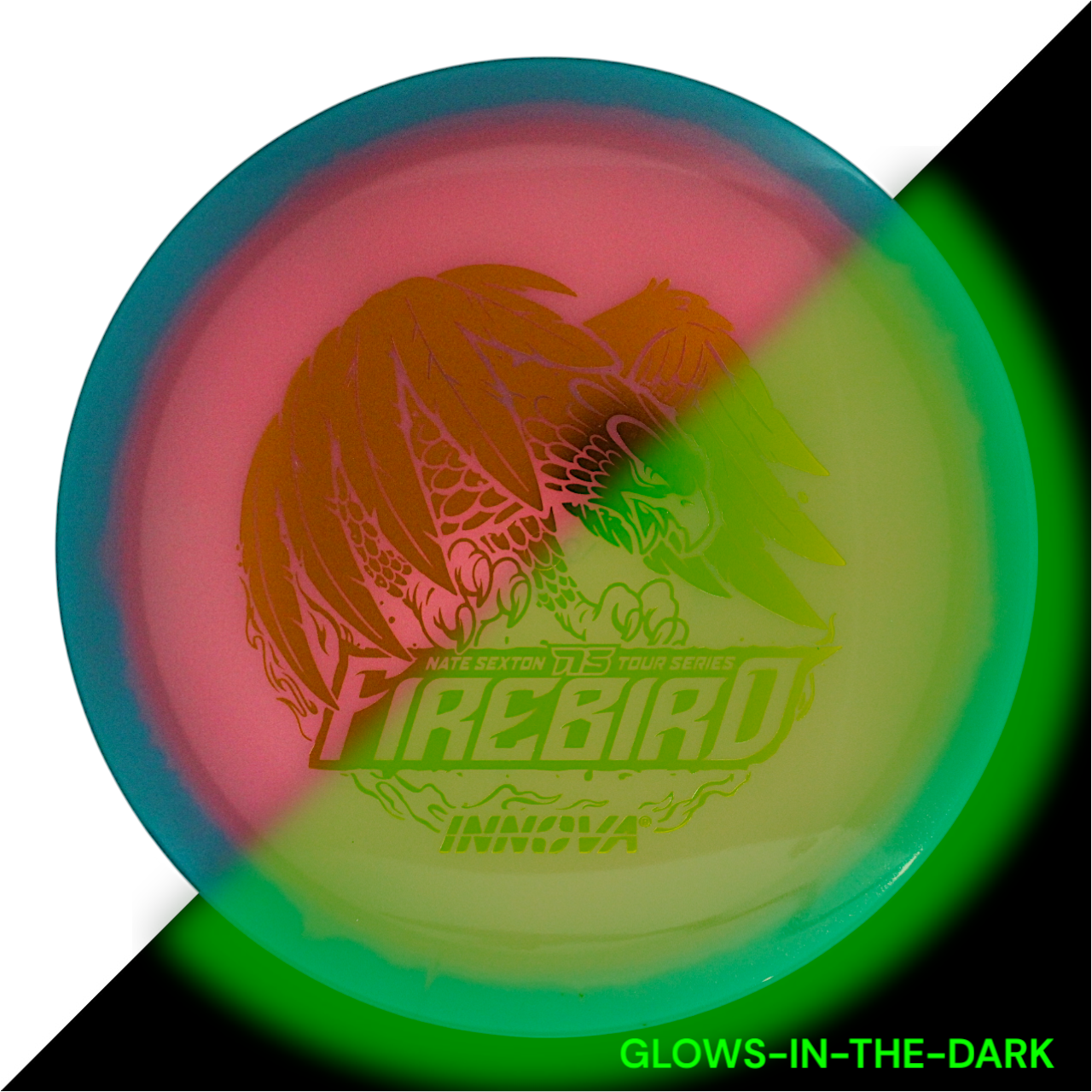 Firebird Proto Glow Halo Champion (Nate Sexton 2024 Tour Series) INNOVA DISC GOLF CANADA	Firebird	Star	Fairway Driver	Superior grip	Good durability	Consistent flight path
Stable flight path Resistant to scratches

