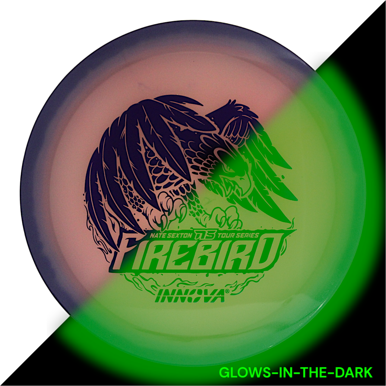 Firebird Proto Glow Halo Champion (Nate Sexton 2024 Tour Series) INNOVA DISC GOLF CANADA	Firebird	Star	Fairway Driver	Superior grip	Good durability	Consistent flight path
Stable flight path Resistant to scratches

