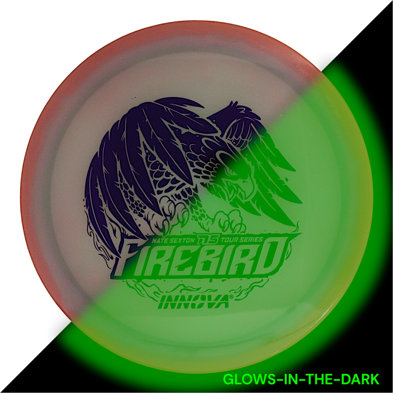 Firebird Proto Glow Halo Champion (Nate Sexton 2024 Tour Series) INNOVA DISC GOLF CANADA	Firebird	Star	Fairway Driver	Superior grip	Good durability	Consistent flight path
Stable flight path Resistant to scratches

