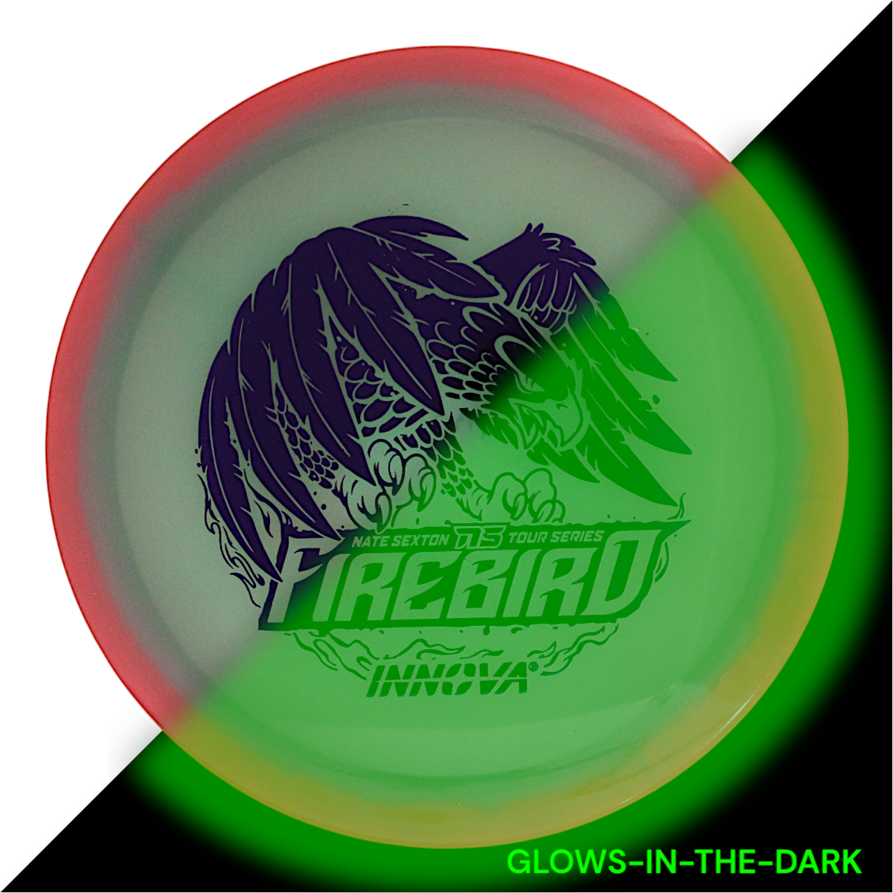 Firebird Proto Glow Halo Champion (Nate Sexton 2024 Tour Series) INNOVA DISC GOLF CANADA	Firebird	Star	Fairway Driver	Superior grip	Good durability	Consistent flight path
Stable flight path Resistant to scratches

