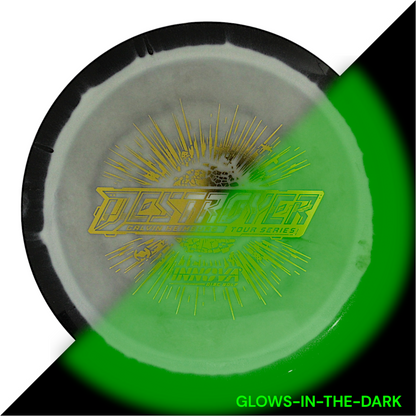 Destroyer Proto Glow Halo Star (Calvin Heimburg 2024 Tour Series) INNOVA DISC GOLF CANADA	Destroyer	Distance Driver	Flexible	Premium Opaque	Grips Well	Overstable	Impact Resistant	High Stability
