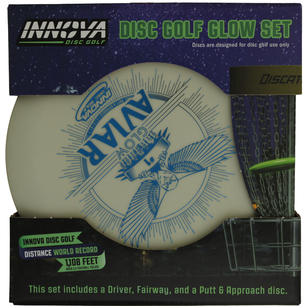 3-Pack DX Glow Disc Golf Set