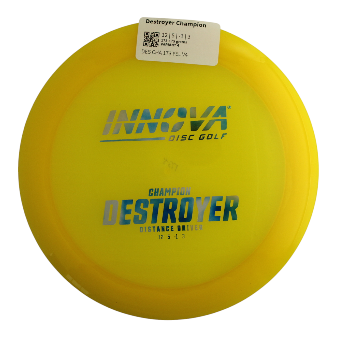 INNOVA DISC GOLF CANADA	Destroyer
Distance Driver	Slick Finish	Versatile Colors	Great Durability	Overstable	Impact Resistant	Improved Glide Flexible in cooler conditions	Great for distance and control	Maintains stability over time	Comfortable for grip

