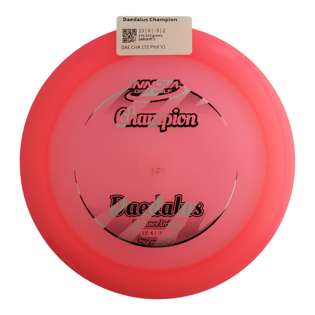 Innova Disc Golf Champion Daedalus Distance Driver 	Grippy feel	Good durability	Flexible in cooler conditions	Great for distance and control	Maintains stability over time	Comfortable for grip
