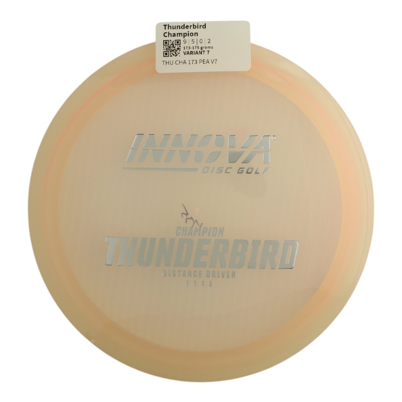 innova Disc Golf Canada Champion Thunderbird 	Impact Resistant	Premium Grip	Reliable Control	Fade Hold overstable No turn good glide
