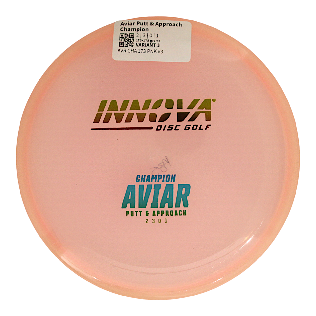 Innova Disc Golf Canada Champion Aviar Putt & Approach Disc Firm grip	High durability	Stable flight path		Resistant to scratches	Ideal for all players
