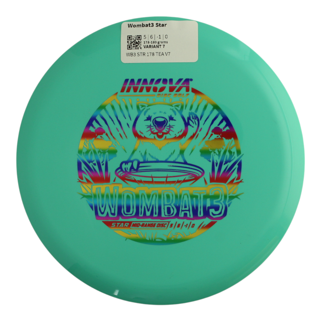 INNOVA DISC GOLF CANADA
Wombat3	Pemium Midrange understable	Flat Releases	Same flight pattern over time  good for Quick release	Increased Control
 and Grips Well		Low Stress	High Grip
Ideal for Controlled Shots
