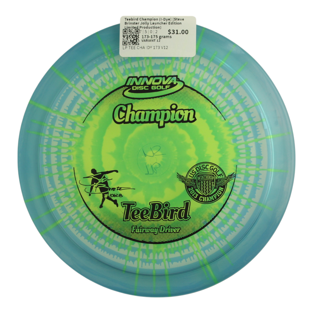 Teebird Champion (I-Dye) (Steve Brinster Jolly Launcher Edition - Limited Production)