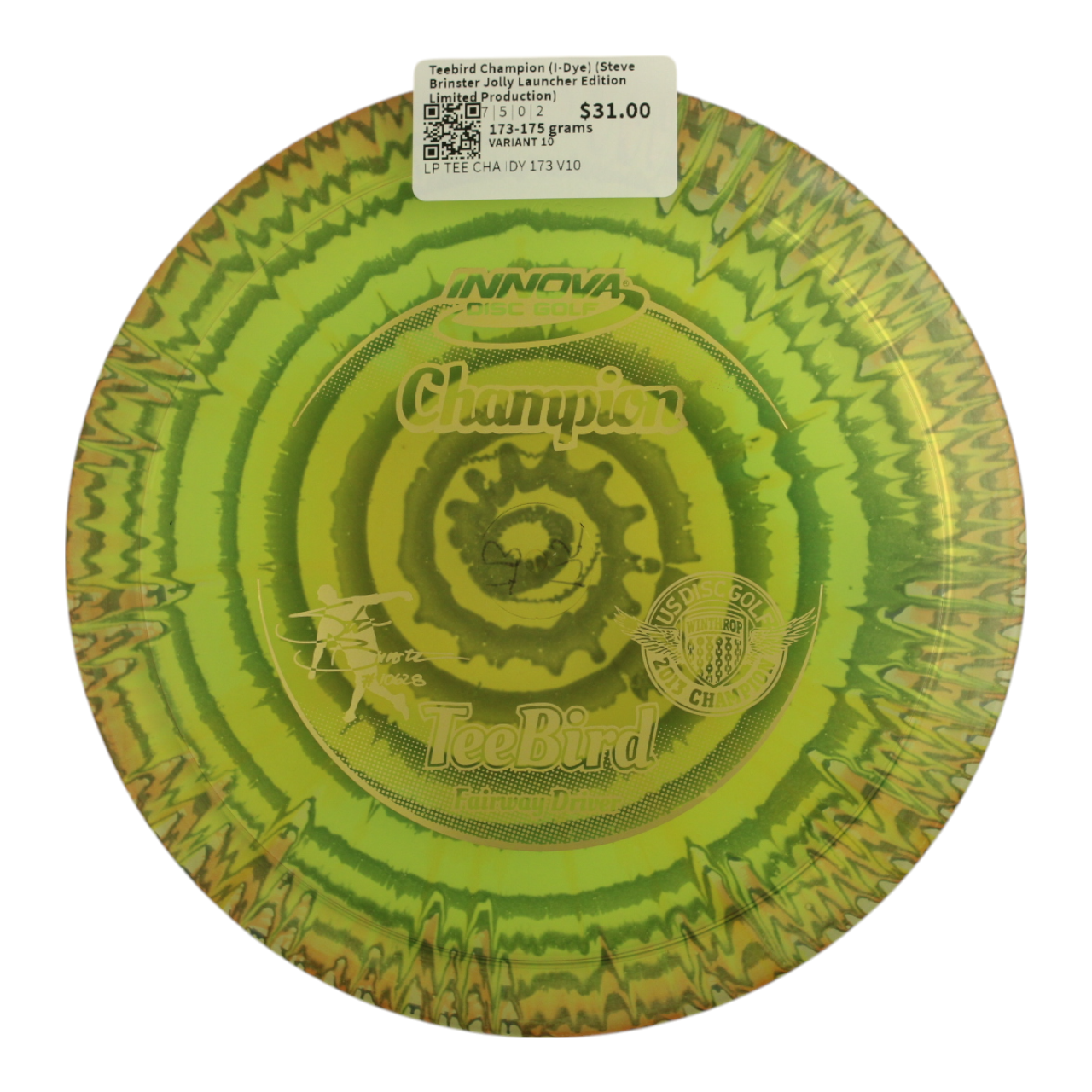 Teebird Champion (I-Dye) (Steve Brinster Jolly Launcher Edition - Limited Production)