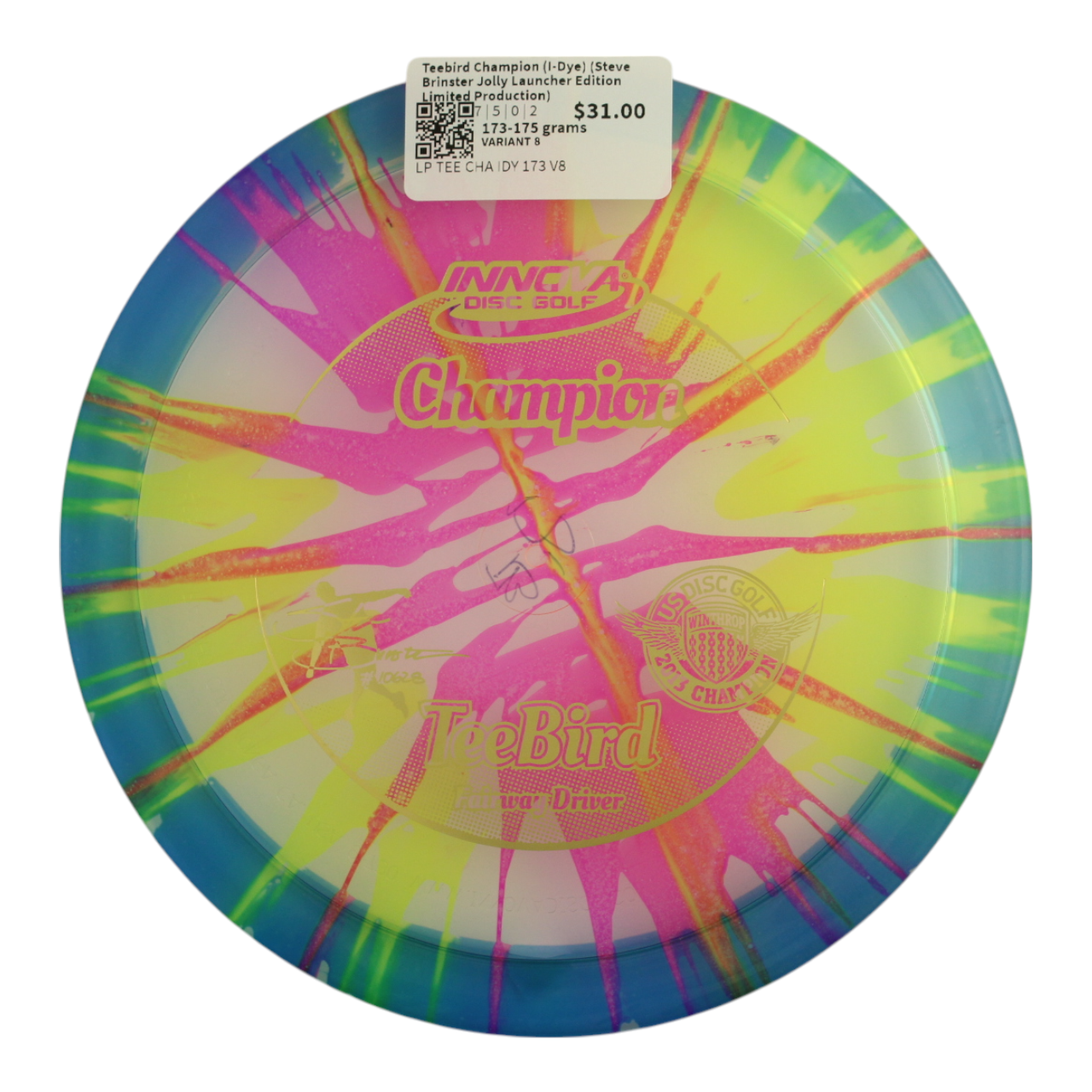 Teebird Champion (I-Dye) (Steve Brinster Jolly Launcher Edition - Limited Production)