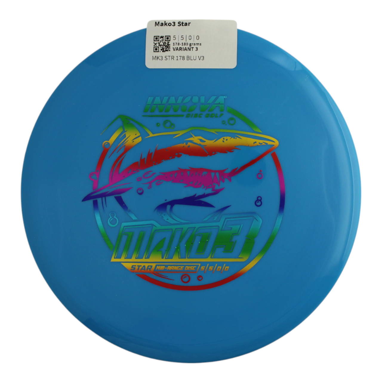  Innova Disc Golf Canada Champion Mako3 Midrange	Flexible	Premium feel	Ideal for Controlled Shots	Straight Shooter	Reliable Fade	Great Glide No fade No turn Beginner Friendly
Glows in dark 