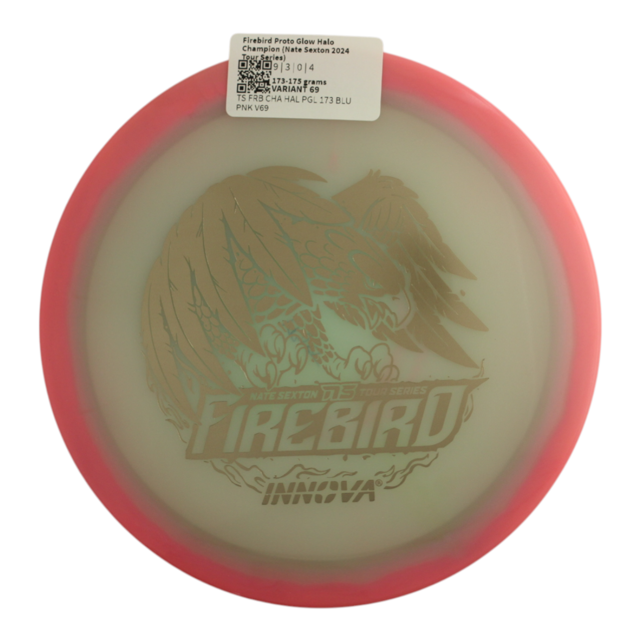 Firebird Proto Glow Halo Champion (Nate Sexton 2024 Tour Series) INNOVA DISC GOLF CANADA	Firebird	Star	Fairway Driver	Superior grip	Good durability	Consistent flight path
Stable flight path Resistant to scratches

