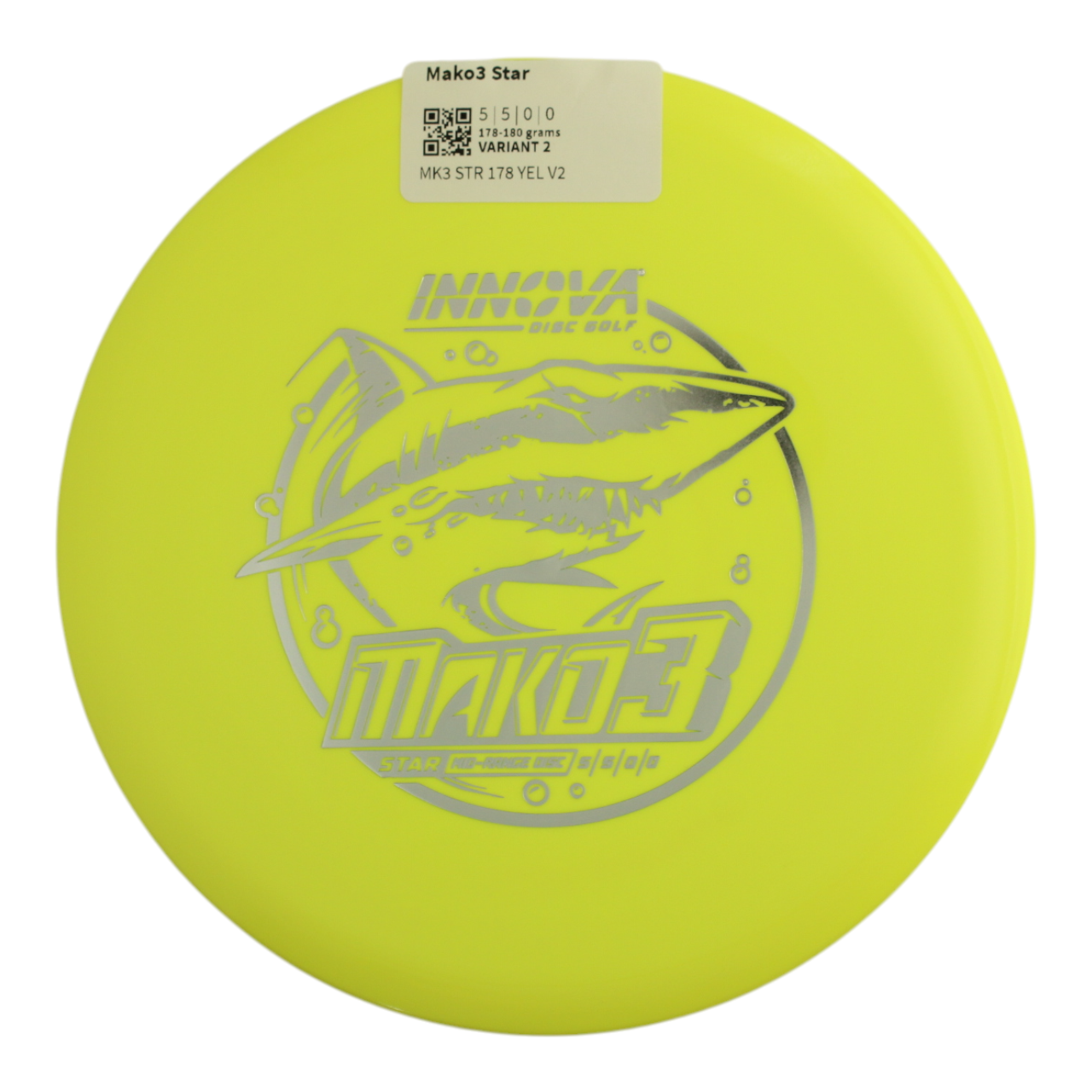  Innova Disc Golf Canada Champion Mako3 Midrange	Flexible	Premium feel	Ideal for Controlled Shots	Straight Shooter	Reliable Fade	Great Glide No fade No turn Beginner Friendly
Glows in dark 