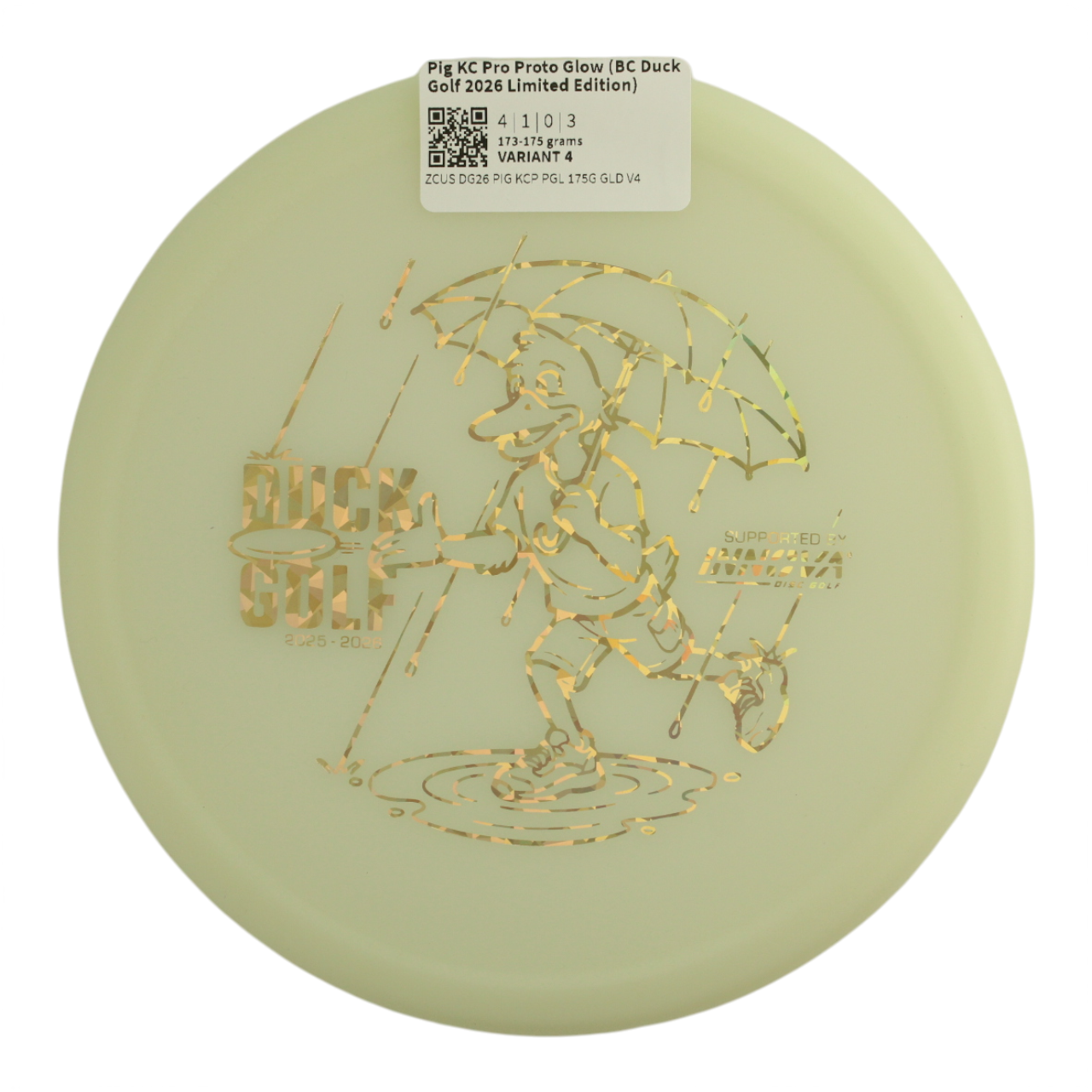 Pig KC Pro Proto Glow (BC Duck Golf 2026 Limited Edition)