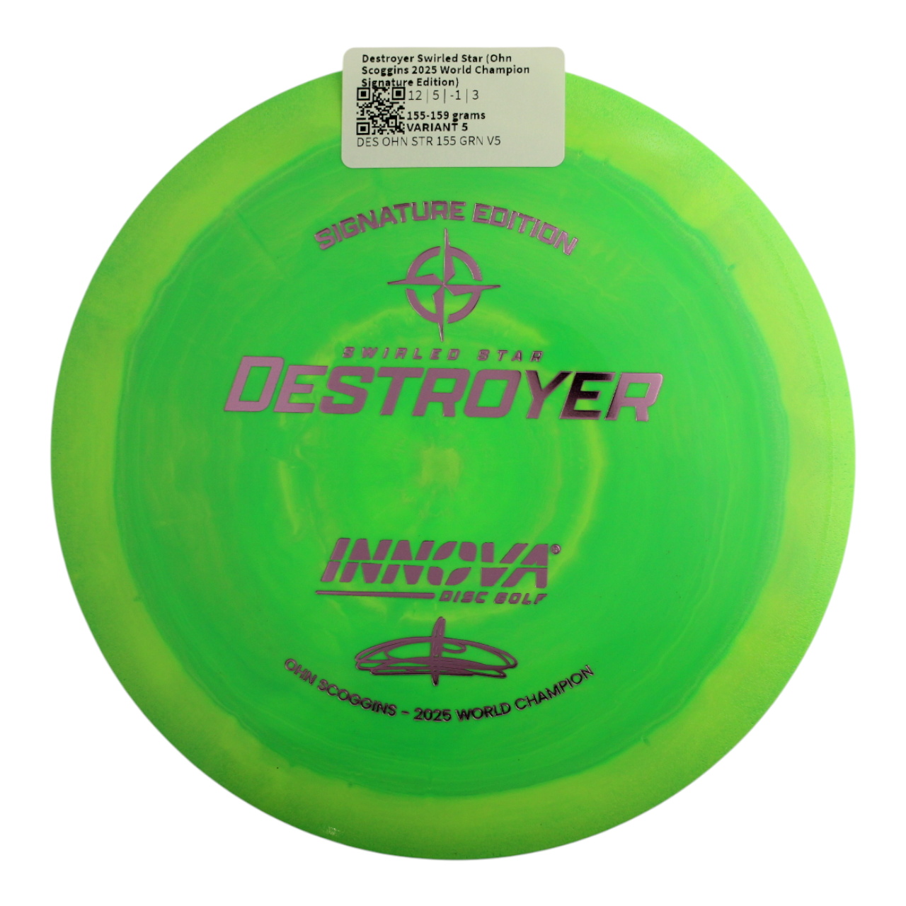 Destroyer Swirled Star (Ohn Scoggins 2025 World Champion Signature Edition)