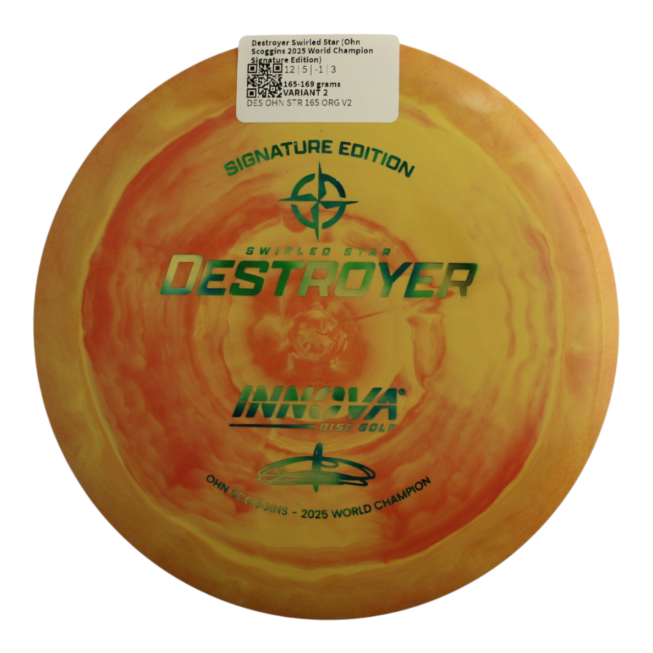 Destroyer Swirled Star (Ohn Scoggins 2025 World Champion Signature Edition)