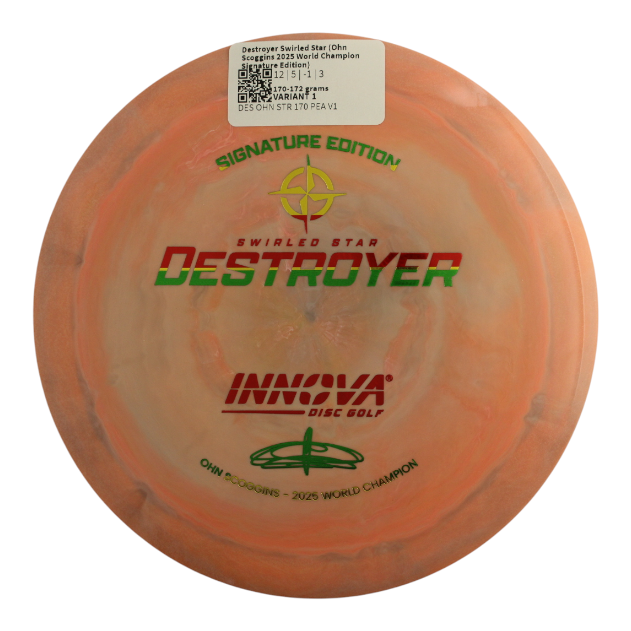 Destroyer Swirled Star (Ohn Scoggins 2025 World Champion Signature Edition)