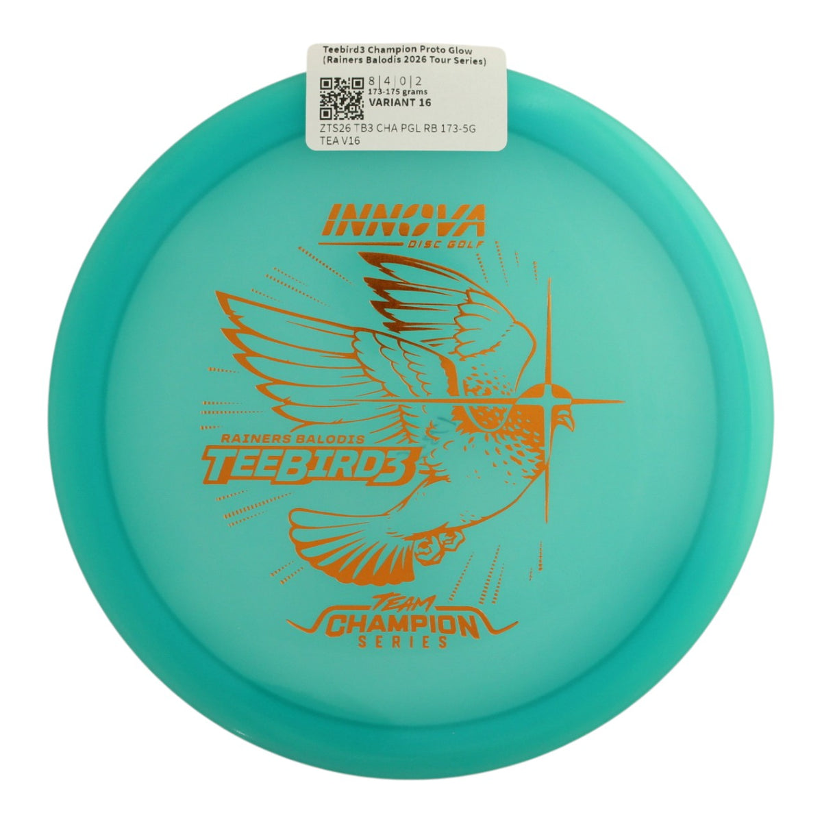 Teebird3 Champion Proto Glow (Rainers Balodis 2026 Tour Series)