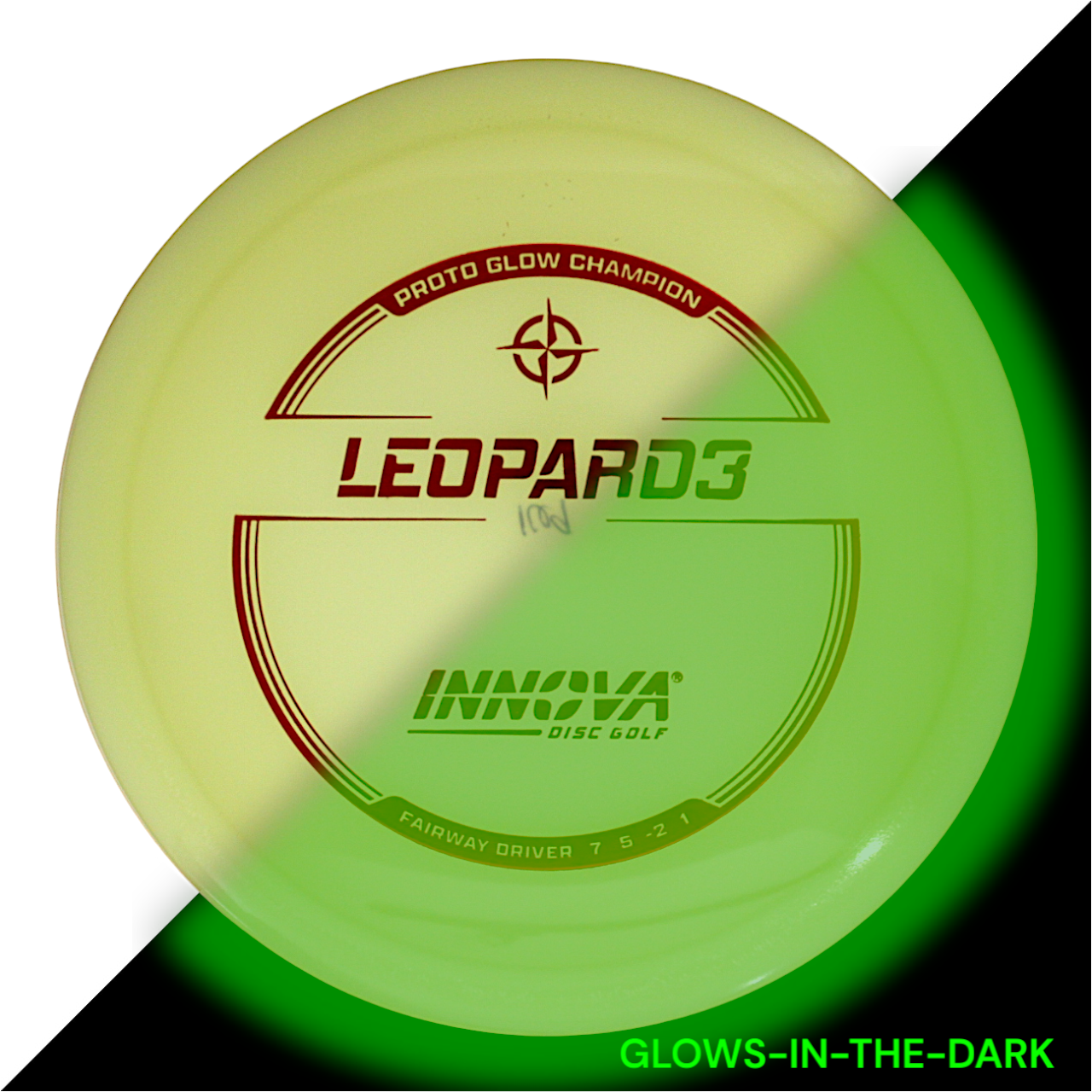 Innova Disc Golf Canada Proto Glow Champion Leopard3 Fairway Driver Fairway Driver	Excellent grip	Lightweight options available	Great durability	Good for beginners	good pricing	Great for learning techniques Glow smooth finish good glide
