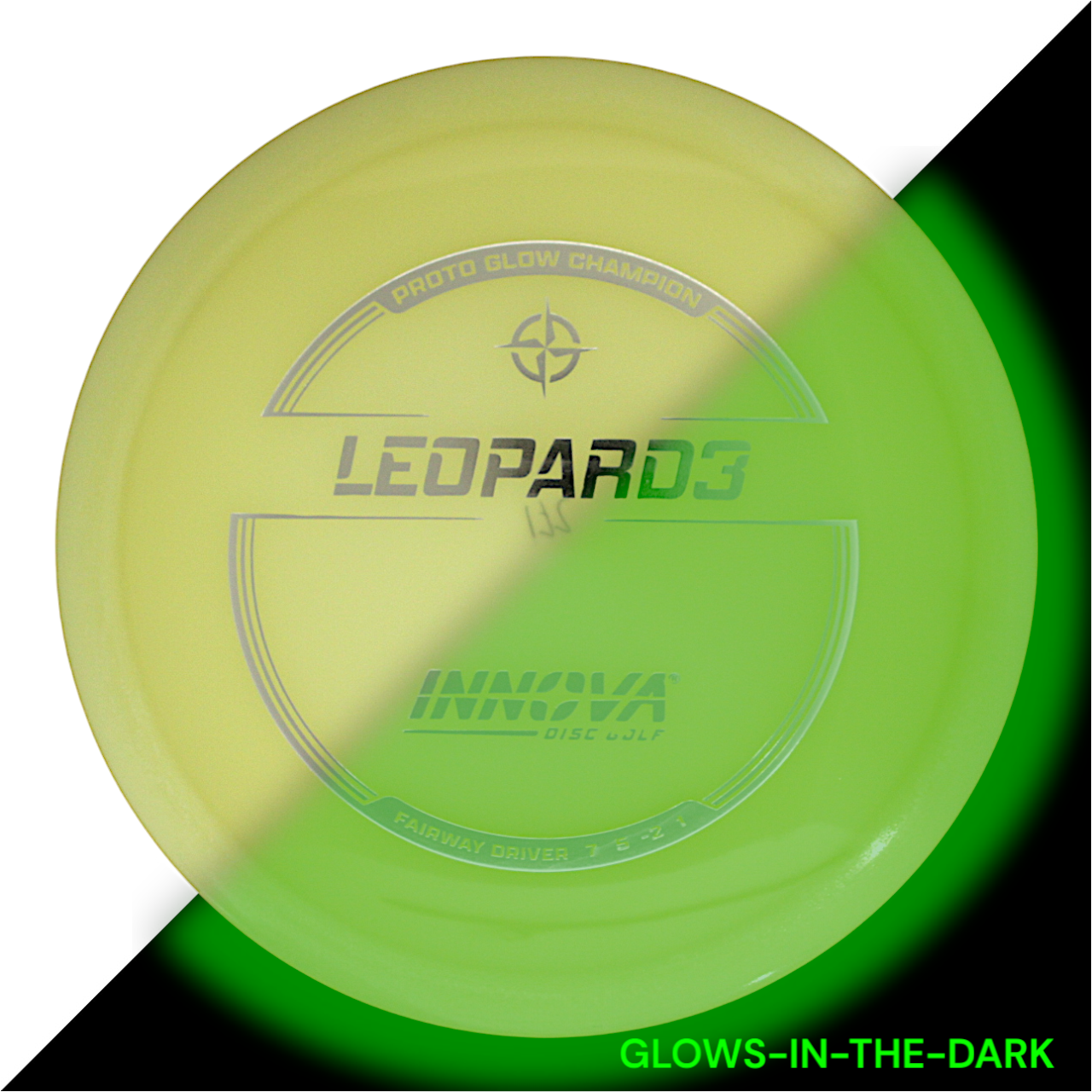 Innova Disc Golf Canada Proto Glow Champion Leopard3 Fairway Driver Fairway Driver	Excellent grip	Lightweight options available	Great durability	Good for beginners	good pricing	Great for learning techniques Glow smooth finish good glide
