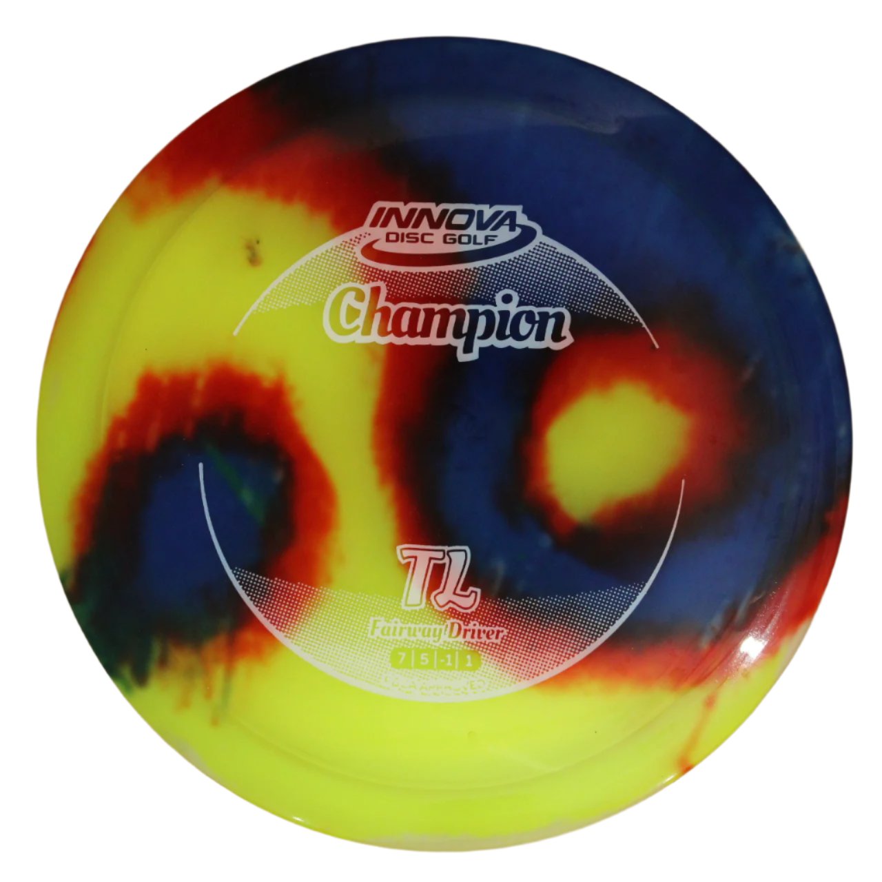 Innova Disc Golf Canada Champion I-Dye TL Fairway Driver Maintains durability of premium plastics	Provides stability	Can be used in various conditions good glide No turn straight shots colour dyed
