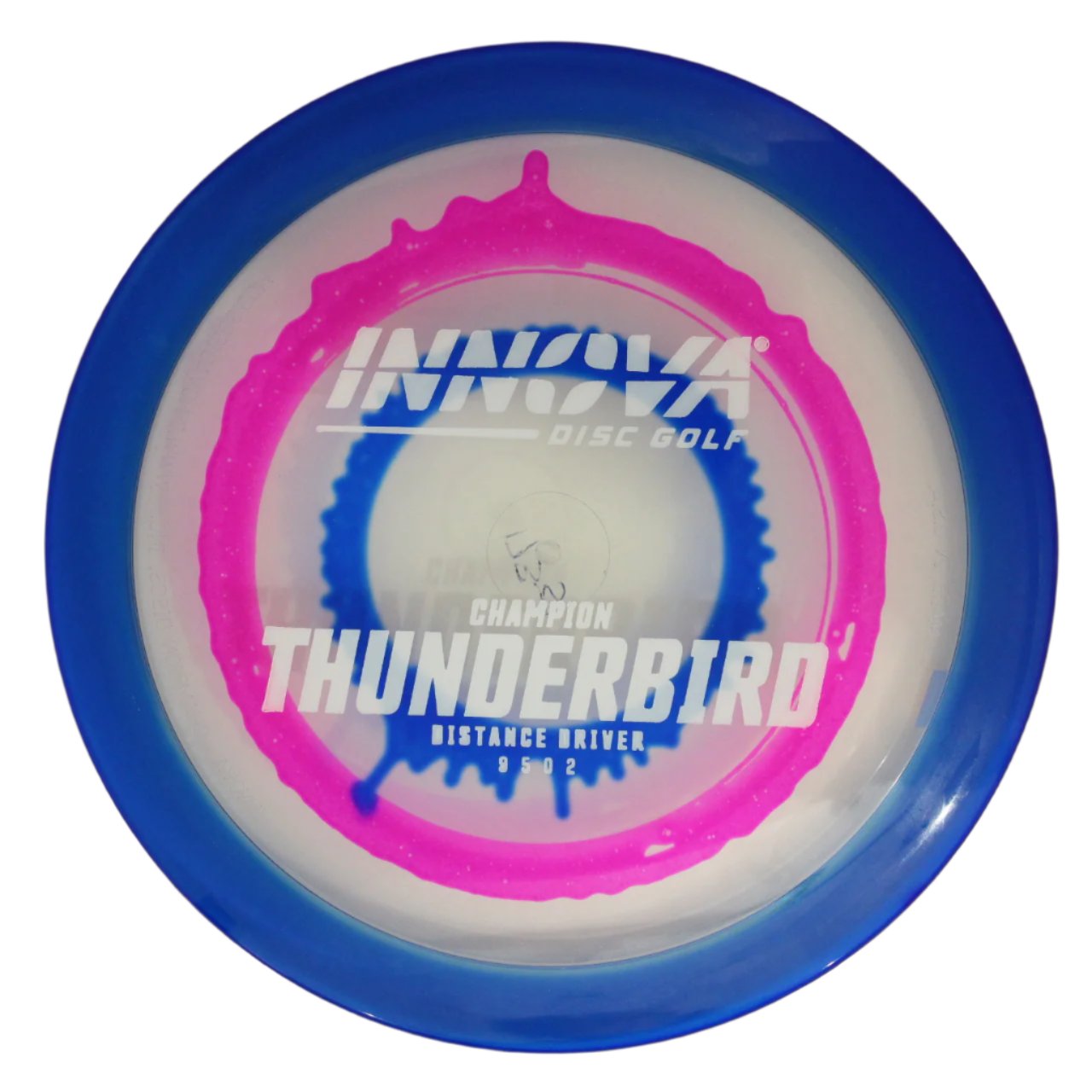 innova Disc Golf Canada Champion Thunderbird 	Impact Resistant	Premium Grip	Reliable Control	Fade Hold overstable No turn good glide
