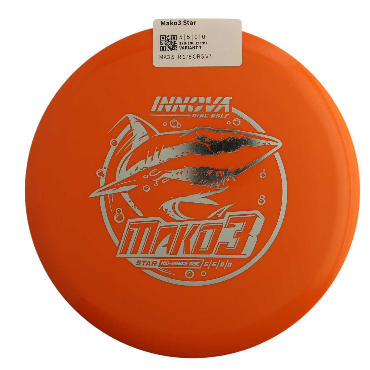  Innova Disc Golf Canada Champion Mako3 Midrange	Flexible	Premium feel	Ideal for Controlled Shots	Straight Shooter	Reliable Fade	Great Glide No fade No turn Beginner Friendly
Glows in dark 