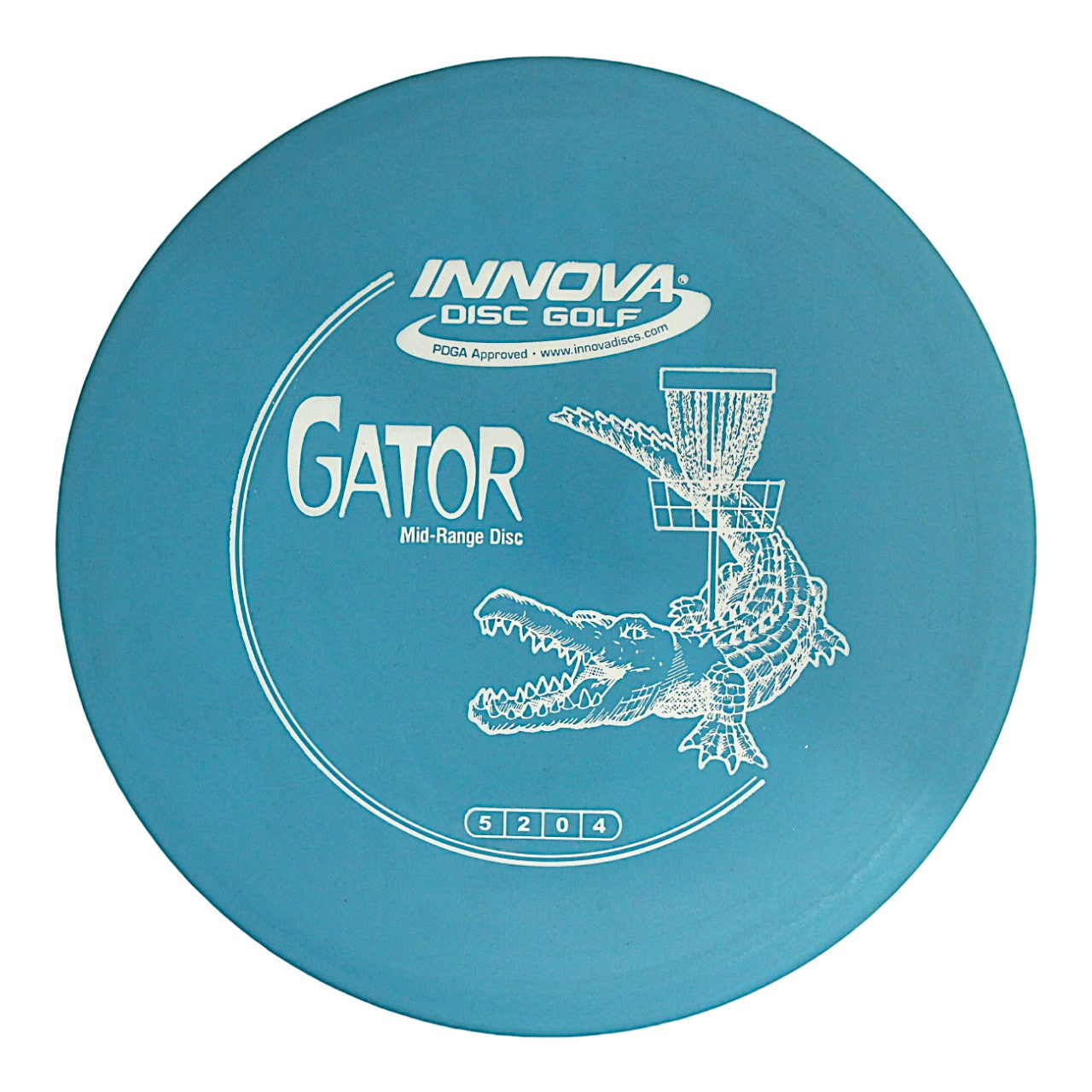 INNOVA DISC GOLF CANADA	Gator
Midrange	Good Fade	Easy Grip	Sleek Finish	Power Flex	Vibrant Colors	Increased Stability Good DURABILITY stable low glide 
