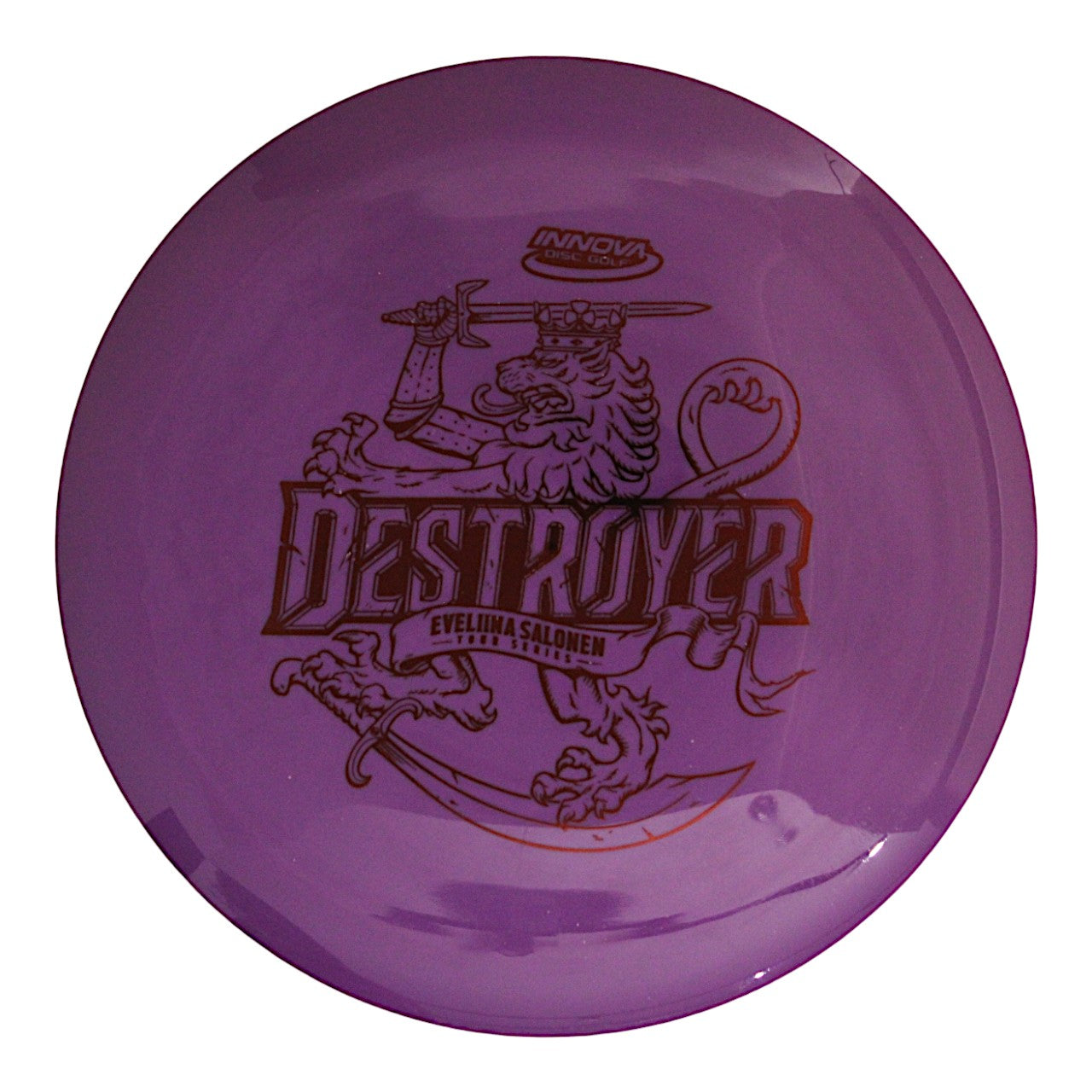 Destroyer Star (Eveliina Salonen 2021 Tour Series) INNOVA DISC GOLF CANADA	Destroyer	Distance Driver	Flexible	Premium Opaque	Grips Well	Overstable	Impact Resistant INNOVA DISC GOLF CANADA	Star Destroyer
Distance Driver	Slick Finish	Versatile Colors	Great Durability	and grip Overstable	Impact Resistant	Improved Glide Flexible in cooler conditions	Great for distance and control	Maintains stability over time	Comfortable for grip


