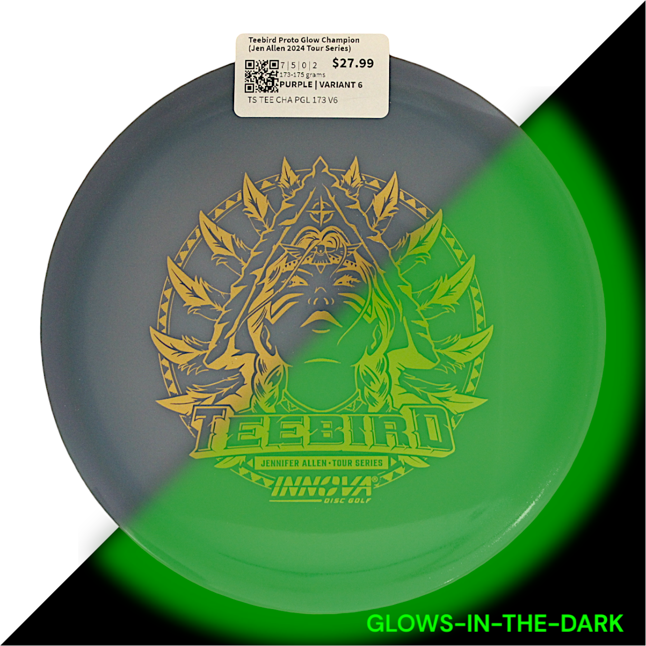 INNOVA TEEBIRD PROTO GLOW CHAMPION STRAIGHT TOUR SERIES JENNIFER ALLEN SPECIAL EDITION DISC GOLF CANADA BC ONTARIO