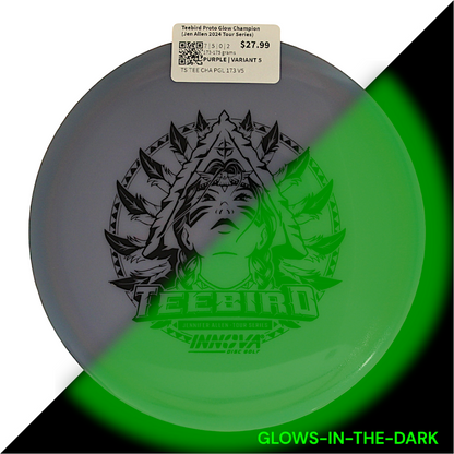 INNOVA TEEBIRD PROTO GLOW CHAMPION STRAIGHT TOUR SERIES JENNIFER ALLEN SPECIAL EDITION DISC GOLF CANADA BC ONTARIO