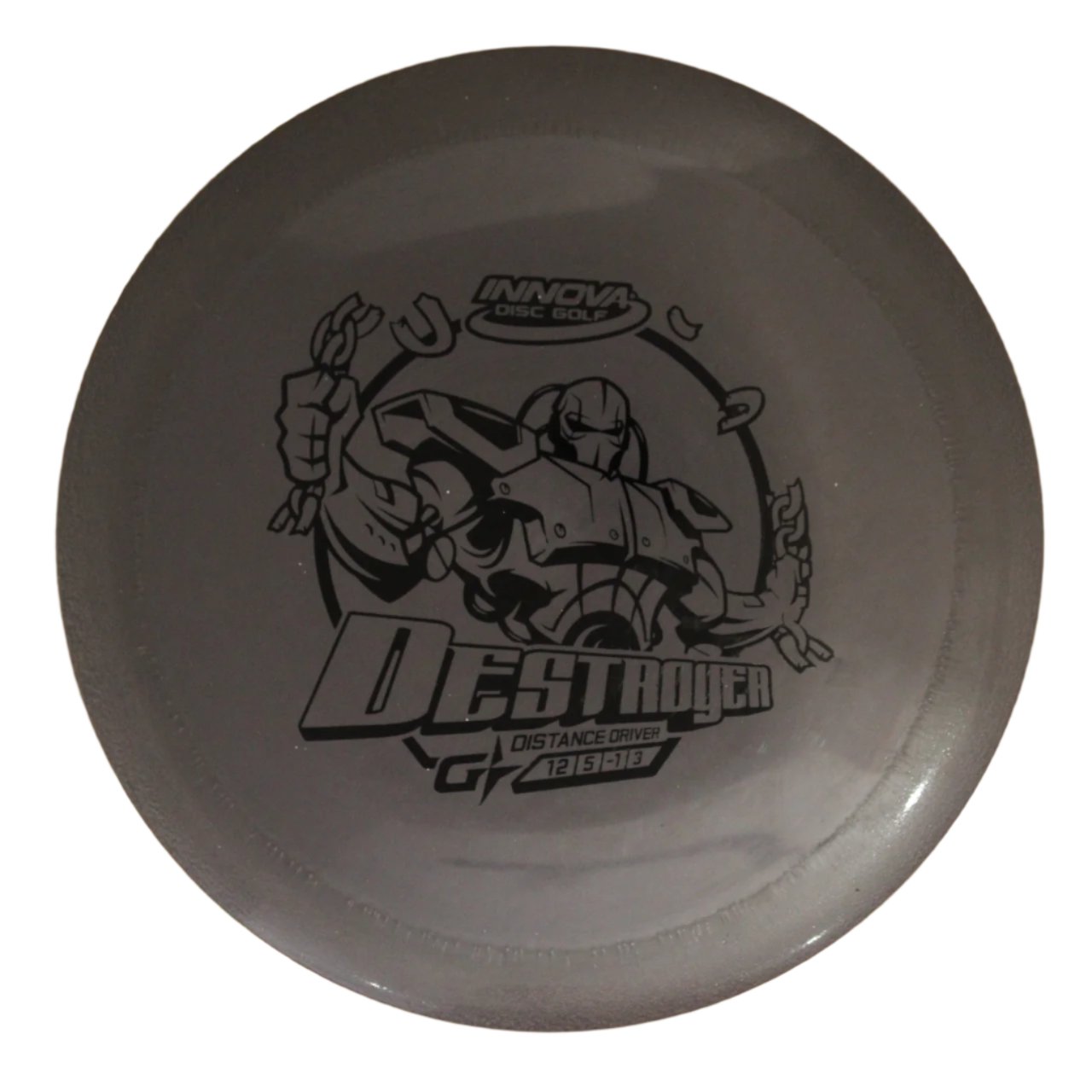 INNOVA DISC GOLF CANADA	Destroyer
Distance Driver	Slick Finish	Versatile Colors	Good Durability	and grip Overstable	Impact Resistant	Improved Glide Flexible in cooler conditions	Great for distance and control	Maintains stability over time	Comfortable for grip lightweight

