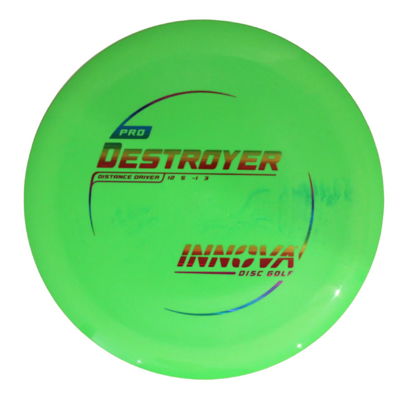 INNOVA DISC GOLF CANADA	Pro Destroyer
Distance Driver	Slick Finish	Versatile Colors	Good Durability	and grip Overstable	Impact Resistant	Improved Glide Flexible in cooler conditions	Great for distance and control	Maintains stability over time	Comfortable for grip lightweight

