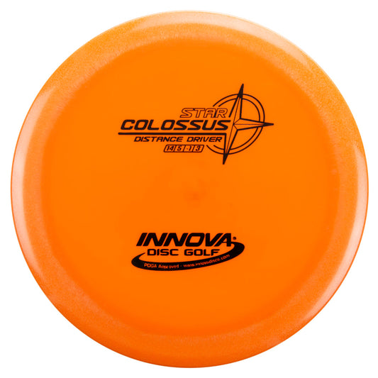 INNOVA DISC GOLF CANADA	Colossus	Distance Driver
Slick Finish	Versatile Colors	Most Durable	Overstable	Impact Resistant	Improved Glide overstable
