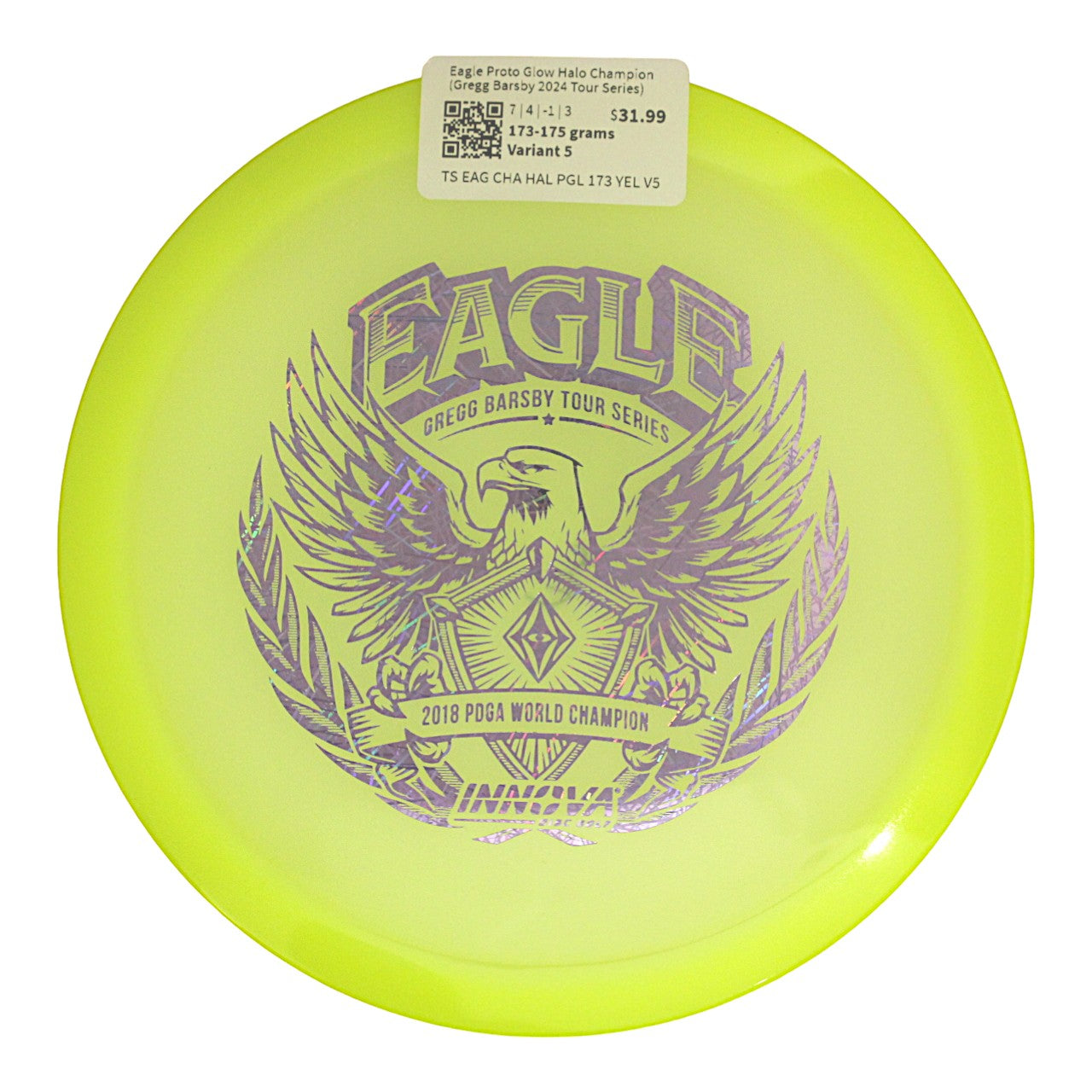 Eagle Halo Champion Proto Glow (Gregg Barsby 2024 Tour Series)