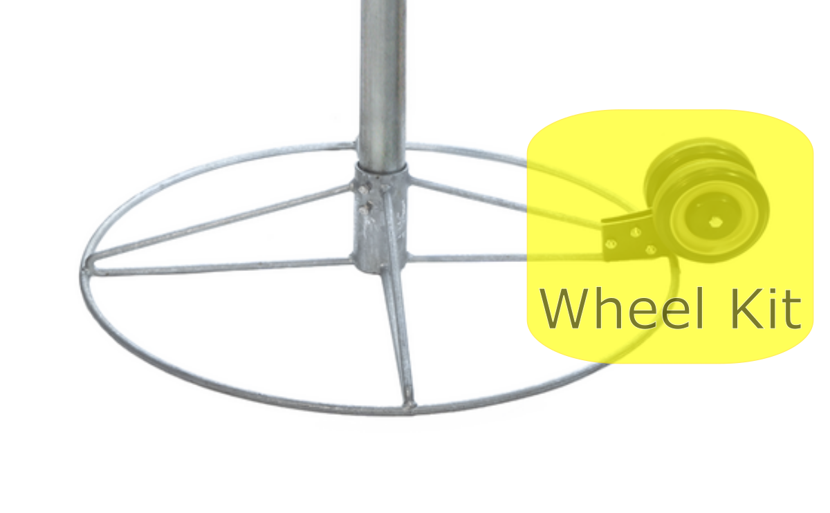 DISCatcher Portable Base Wheel Kit Add-On