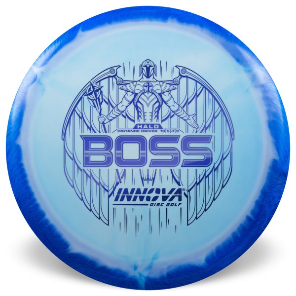 INNOVA DISC GOLF CANADA	Boss
Distance Driver	Grippy feel	Great durability	Flexible in cooler conditions	Great for distance and control	Maintains stability over time	Comfortable for grip Lightweight
