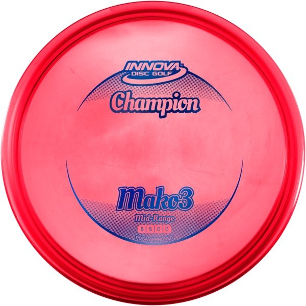 INNOVA DISC GOLF CANADA	Mako3	Midrange	Flexible	Premium feel	Ideal for Controlled Shots	Straight Shooter	Reliable Fade	Great Glide No fade No turn Beginner Friendly
