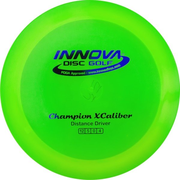 INNOVA DISC GOLF CANADA	xcaliber	Champion	Distance Driver
Wind Resistant	High Speed	Good Glide	Ideal for Power Throws overstable see through
