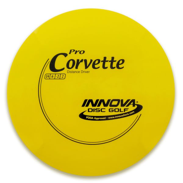 INNOVA DISC GOLF CANADA	
Corvette  Distance Driver	Firm grip	High durability	Stable flight path	Great for distance and control	Resistant to scratches	Ideal for advanced players Straight flight
