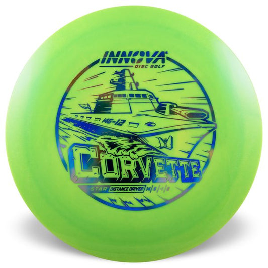 INNOVA DISC GOLF CANADA	
Corvette  Distance Driver	Firm grip	High durability	Stable flight path	Great for distance and control	Resistant to scratches	Ideal for advanced players Straight flight
