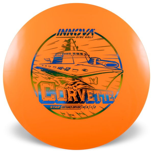INNOVA DISC GOLF CANADA	
Corvette  Distance Driver	Firm grip	High durability	Stable flight path	Great for distance and control	Resistant to scratches	Ideal for advanced players Straight flight
