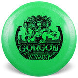 INNOVA DISC GOLF CANADA 	Gorgon	Distance Driver	 Quality	grip 	High Speed	Long Distance	Ideal for Power Throws	Reliable Fade high glide grippy durable
