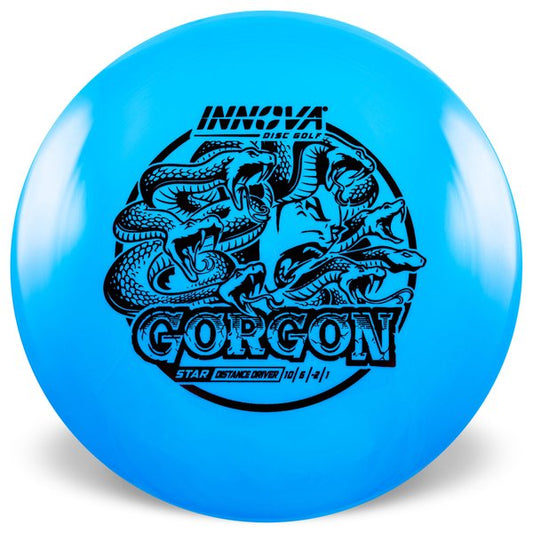 INNOVA DISC GOLF CANADA GORGON STAR DISTANCE DRIVER BEGINNER FRIENDLY EASY TO USE INNOVA DISC GOLF CANADA 	Gorgon	Distance Driver	 Quality	grip 	High Speed	Long Distance	Ideal for Power Throws	Reliable Fade high glide grippy durable
UNDERSTABLE