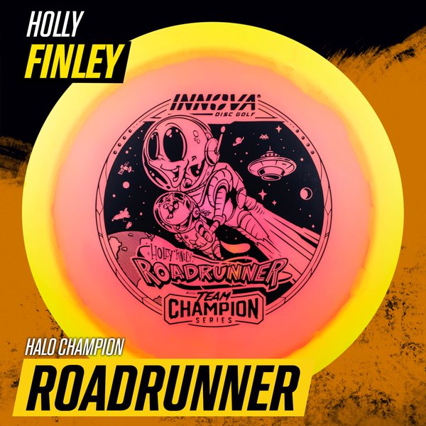 Roadrunner Halo Champion (Holly Finley 2025 Tour Series) Superior grip	Great durability	Consistent flight path Understable	Suitable for all skill levels	Good for distance and control	Versatile for different shots good glide
