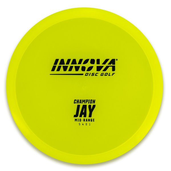 INNOVA DISC GOLF CANADA
Jay Champion Stable flight path	Good pricing	Resistant to scratches 
Grippy feel	Good durability	Flexible in cooler conditions	Great for distance and control	Maintains stability over time	Comfortable for grip